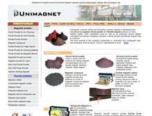 Tablet Screenshot of magneticpowders.com